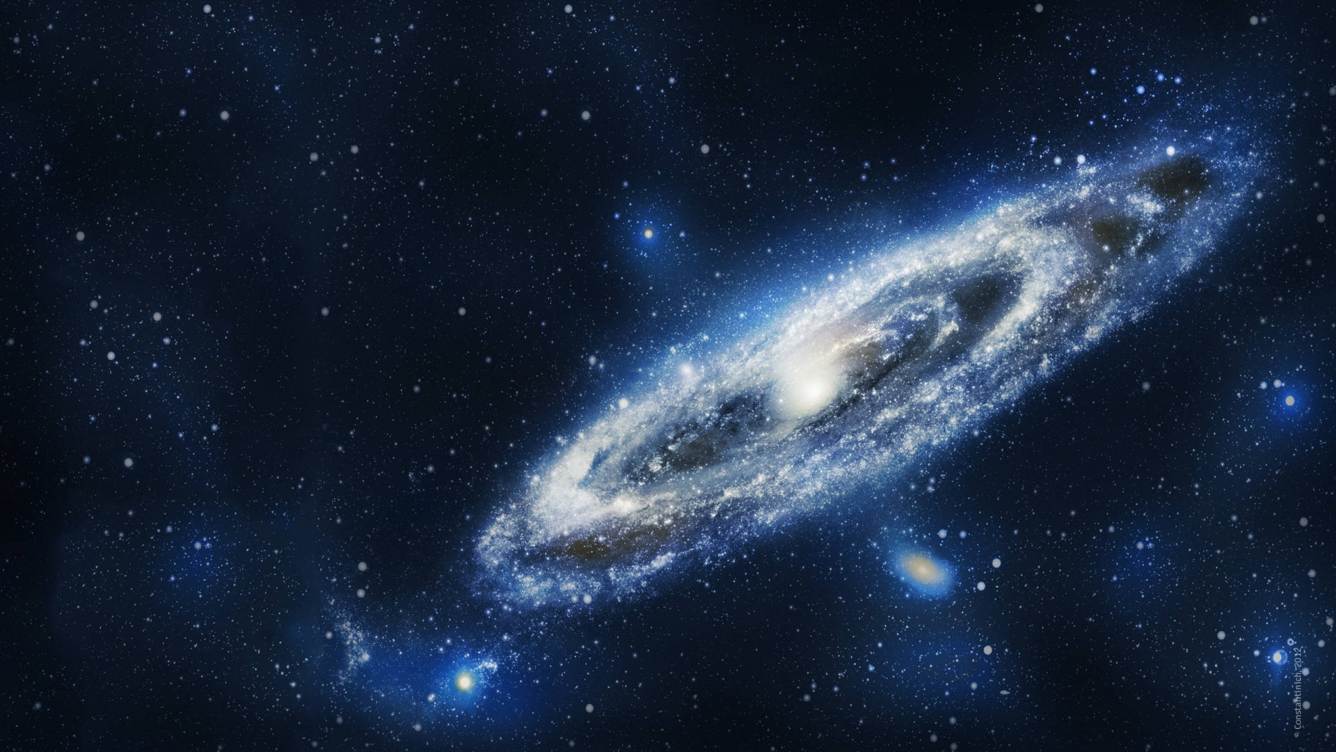 蓝色高清梦幻唯美星空星云银河太空宇宙海报背景图免费下载 - 觅知网