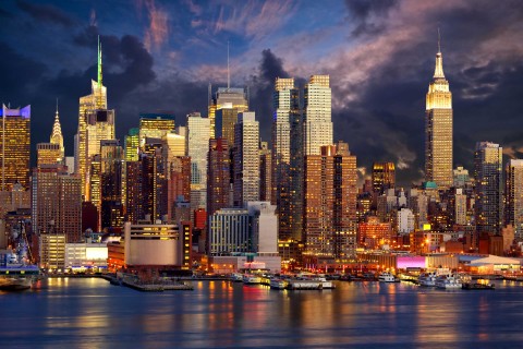 纽约曼哈顿夜景
