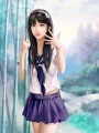 手绘女孩
