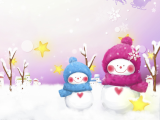可爱雪人