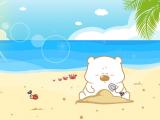 沙滩小囧熊
