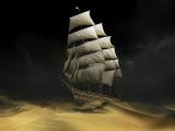 沙漠里的帆船